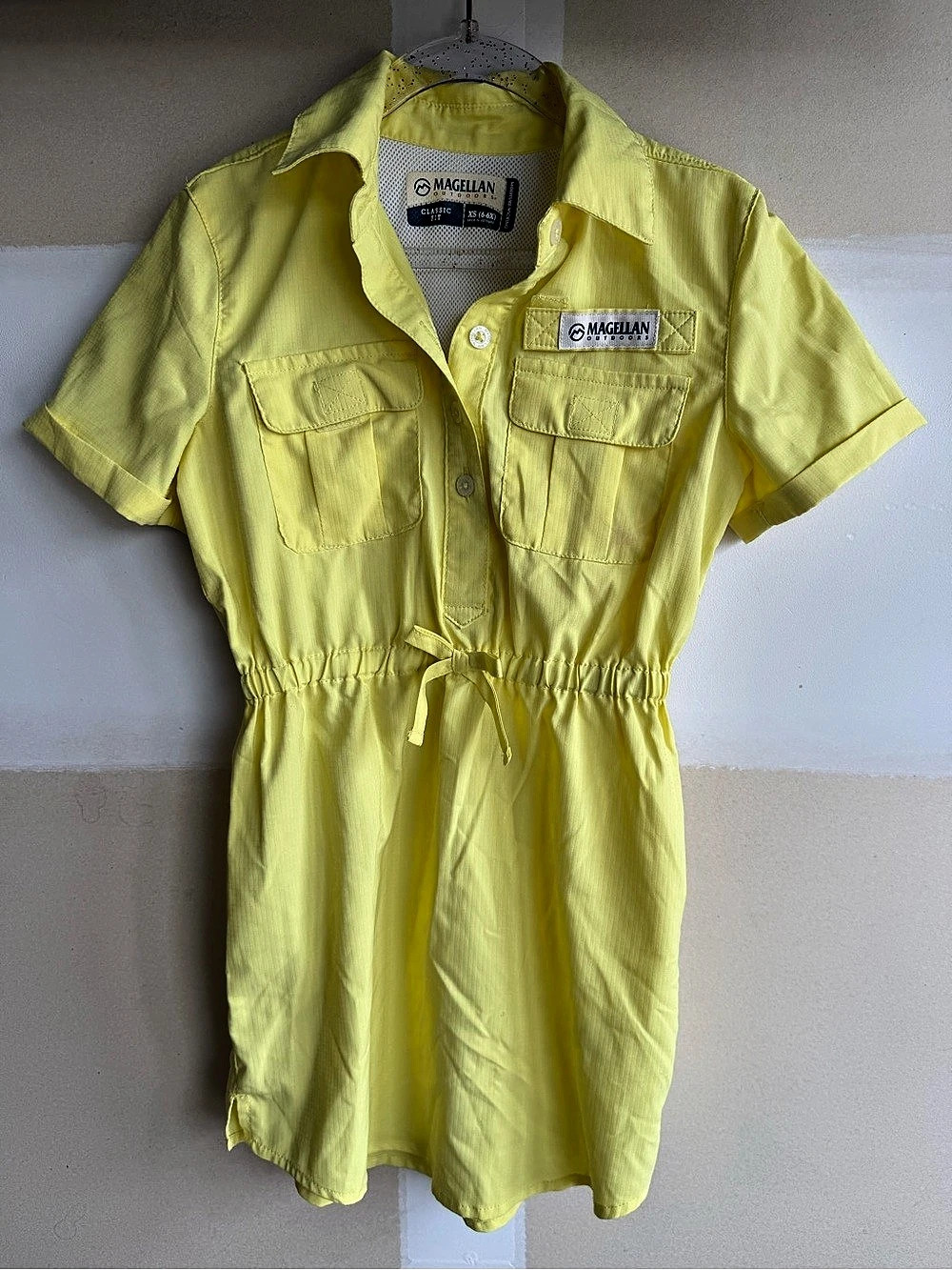 Magellan Outdoors Classic Fit Moisture-Wicking Short Sleeve Fishing Shirt Dress